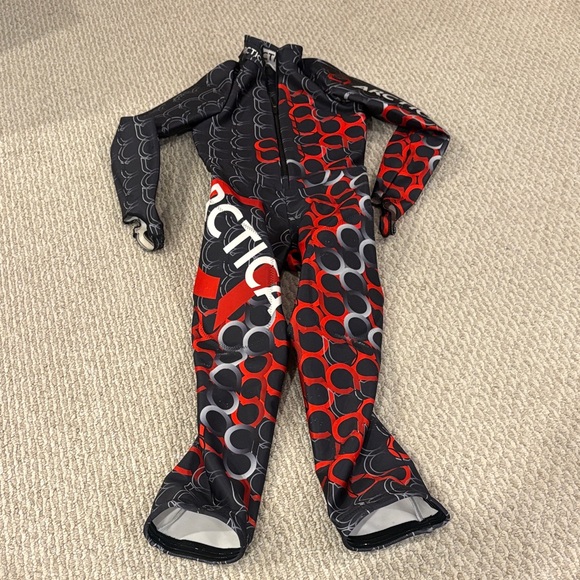 Tecnica Kids Red and Black Bodysuit - Picture 1 of 7